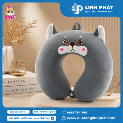 Mẫu gối cổ chữ U dễ thương in logo theo yêu cầu